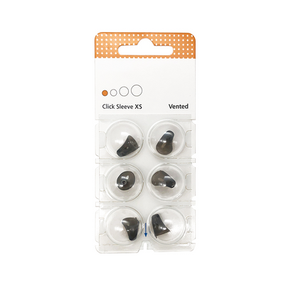 6 Cupole Dome Click-Sleeve  Vented per Apparecchi Acustici Signia, Rexton