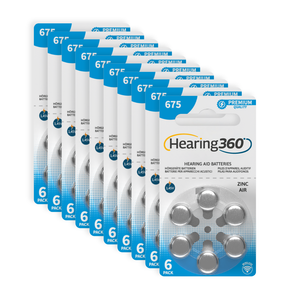 60 Pile Blu 675 Premium Quality per Apparecchi Acustici PR44