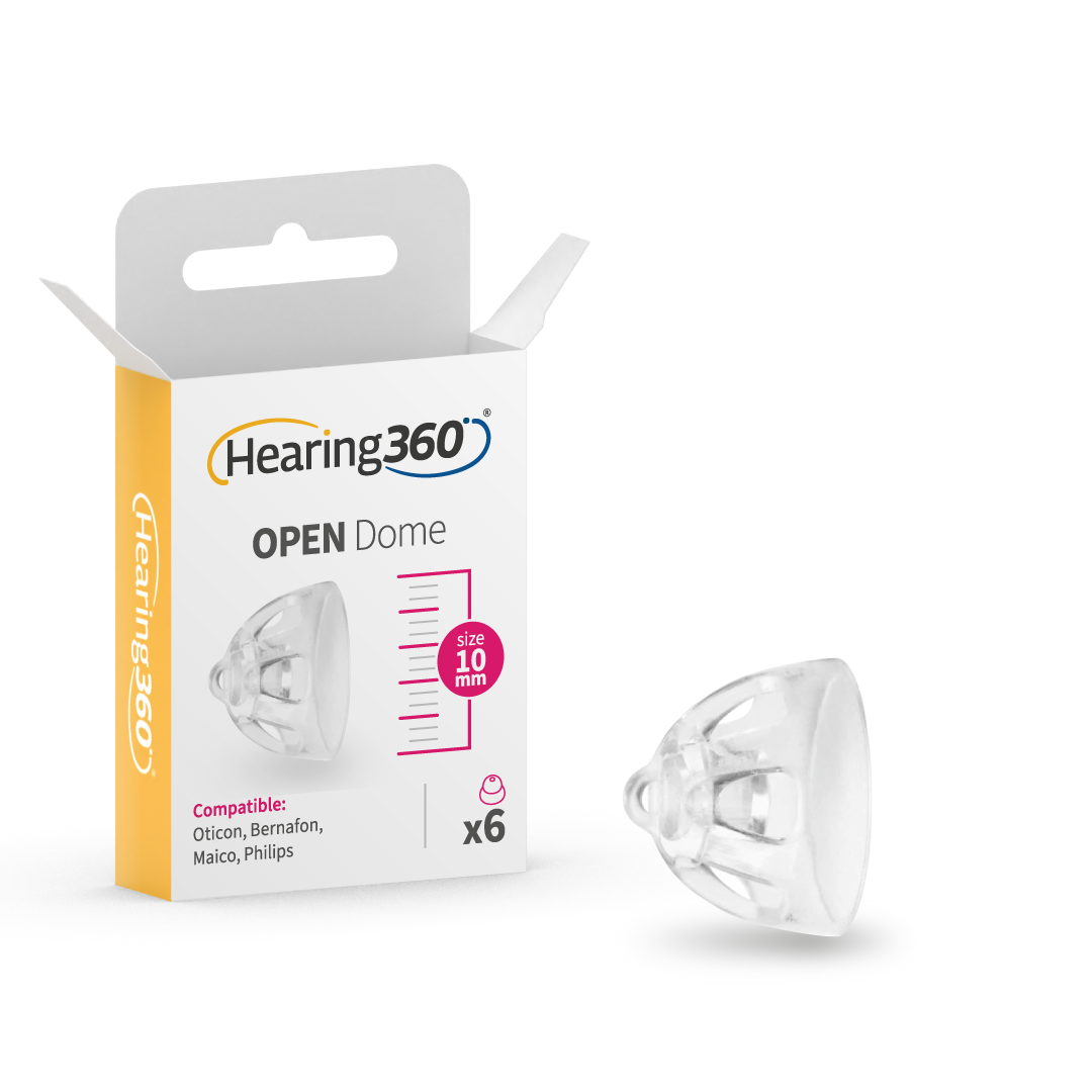 6 Cupole Dome OPEN miniFit Compatibile con gli Apparecchi Acustici Oticon
