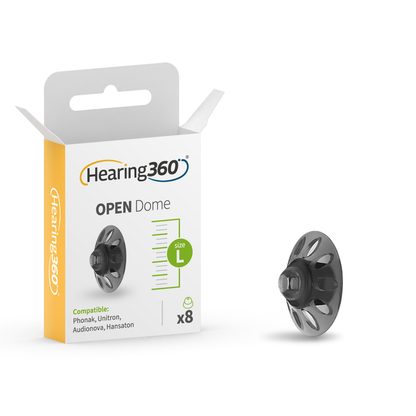 8 Cupole Dome OPEN Compatibili con gli Apparecchi Acustici Phonak RIC e Open Fit
