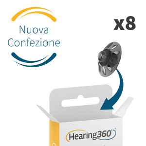 8 Cupole Dome OPEN Compatibili con gli Apparecchi Acustici Phonak RIC e Open Fit