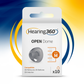 10 Cupole Dome OPEN per Apparecchi Acustici CIAO, GN ReSound, GN Beltone e GN Interton