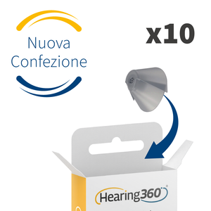 10 Cupole Dome TULIP per Apparecchi Acustici CIAO, GN ReSound, GN Beltone e GN Interton