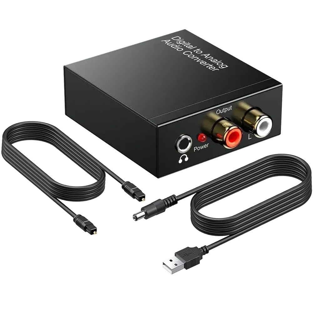 Convertitore Audio DAC per TV Collega Casse, Amplificatori e cuffie