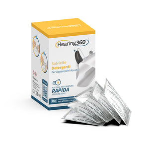 Scatola da 30 Salviette Detergenti Igienizzanti Salviettine per Apparecchi Acustici